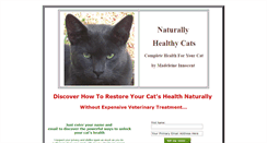 Desktop Screenshot of naturallyhealthycats.com